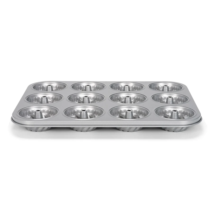 Форма на 12 кексов "Кугельхопф" Patisse Silver 35х24х3 см